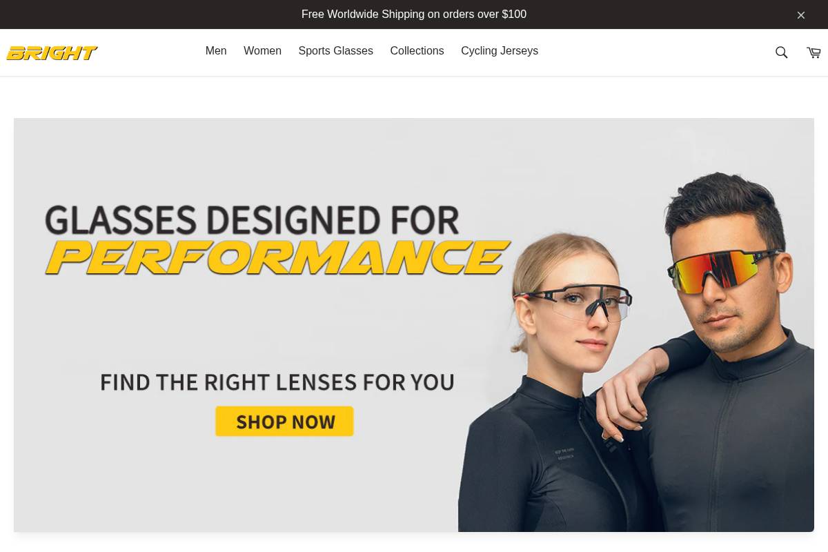 brightcyclingstore.com homepage screenshot