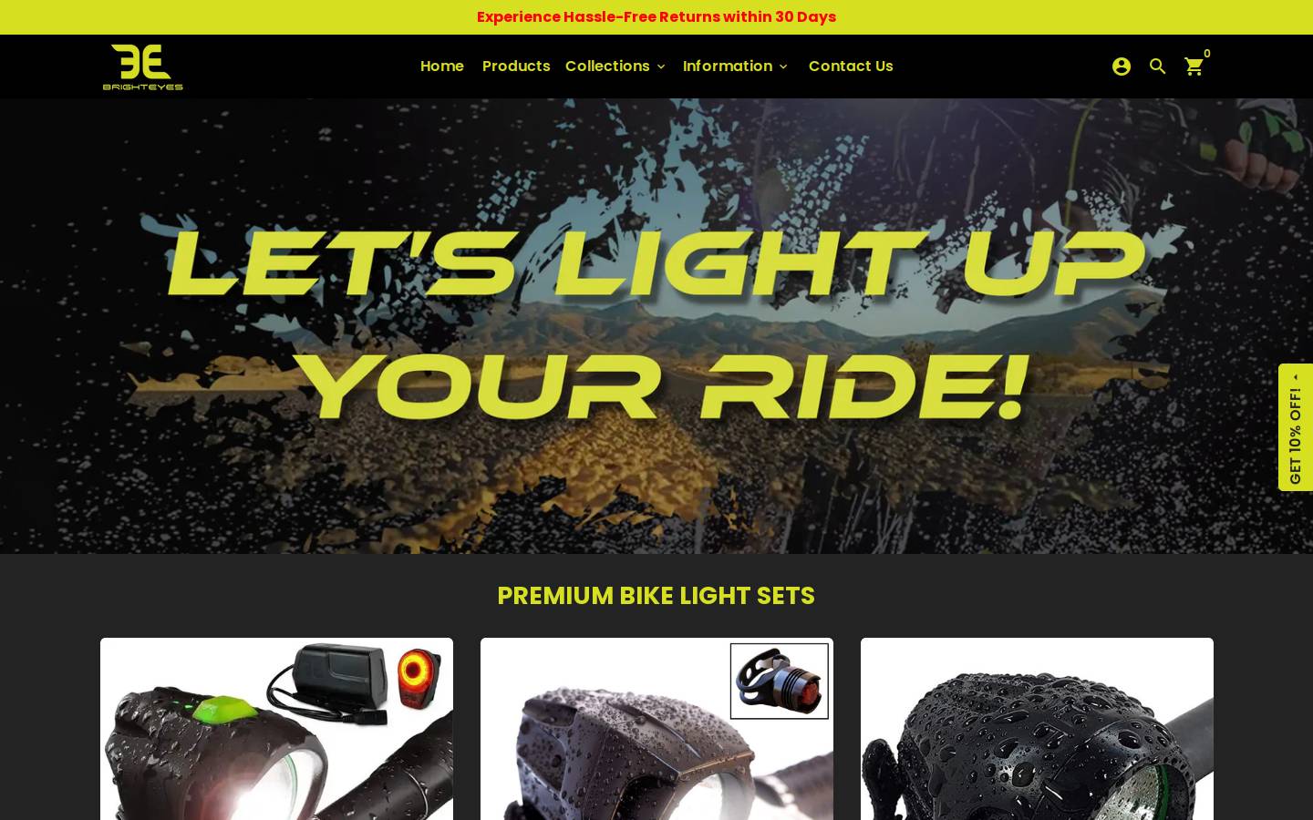 brighteyesmxlights.com homepage screenshot