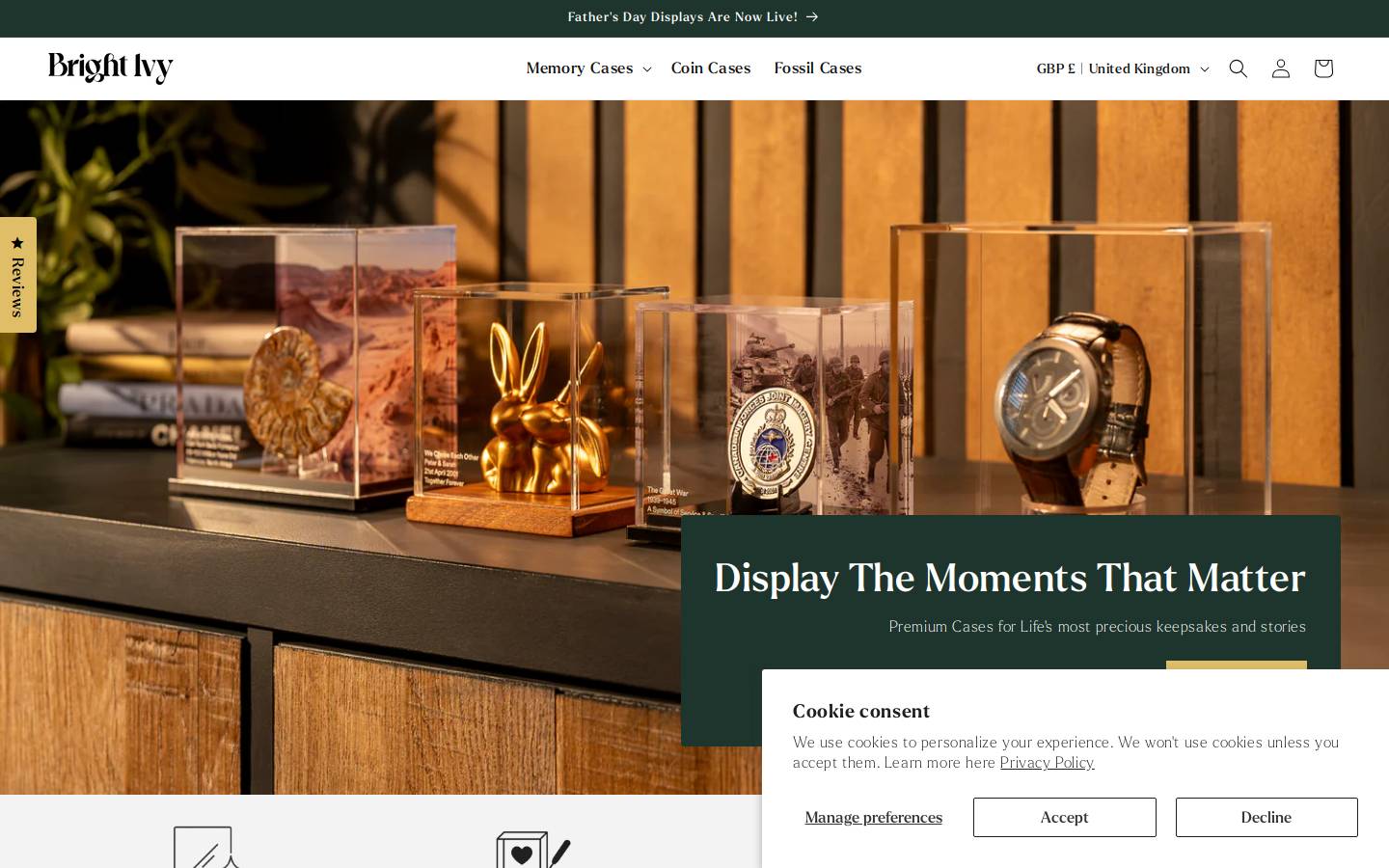 Bright Ivy homepage screenshot