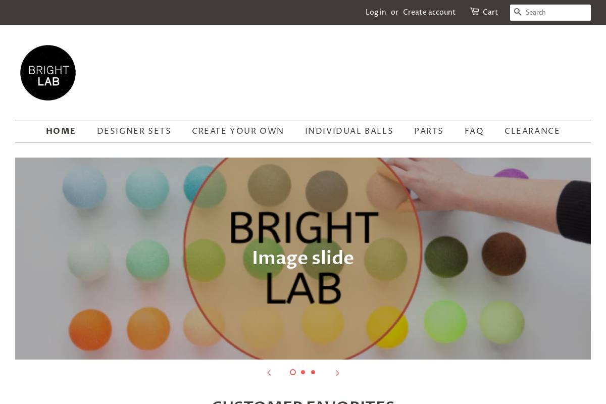 brightlablights.com homepage screenshot