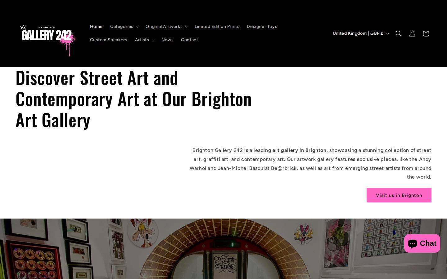 brighton-gallery-242.com homepage screenshot