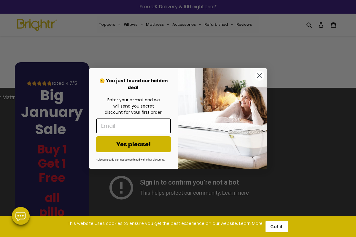 Brightr®  Sleep homepage screenshot