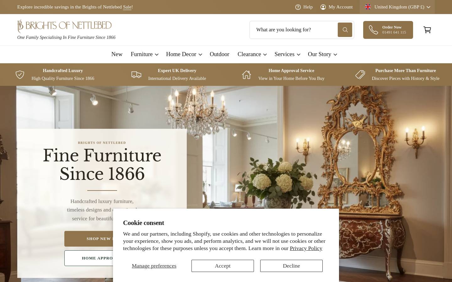 Brights of Nettlebed homepage screenshot
