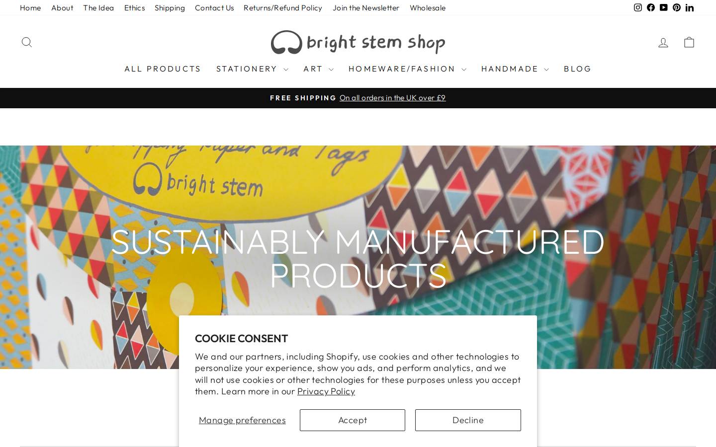 brightstemshop.com homepage screenshot