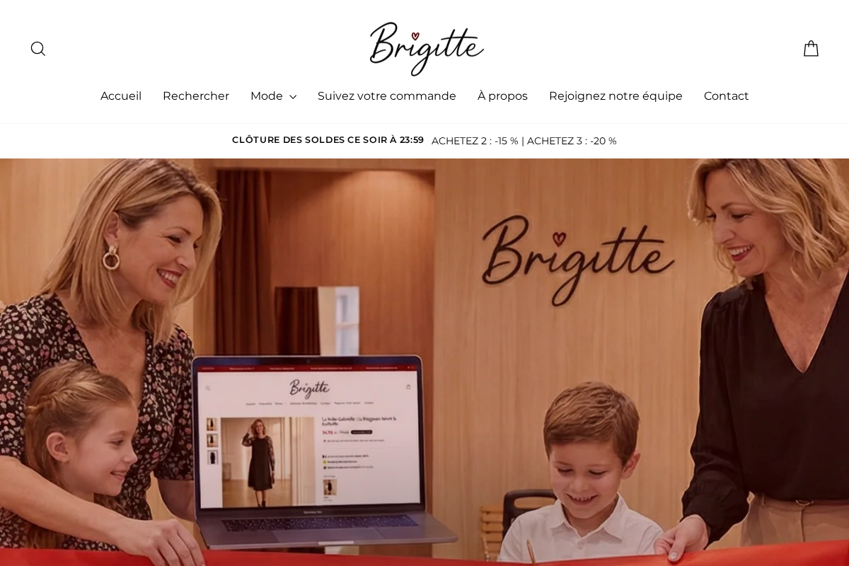 Brigittebordeaux homepage screenshot