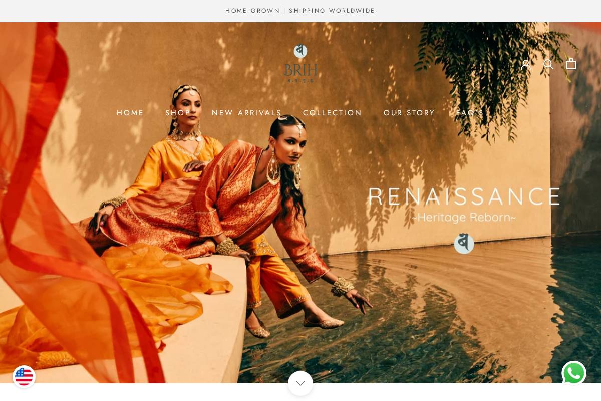 brih.in homepage screenshot