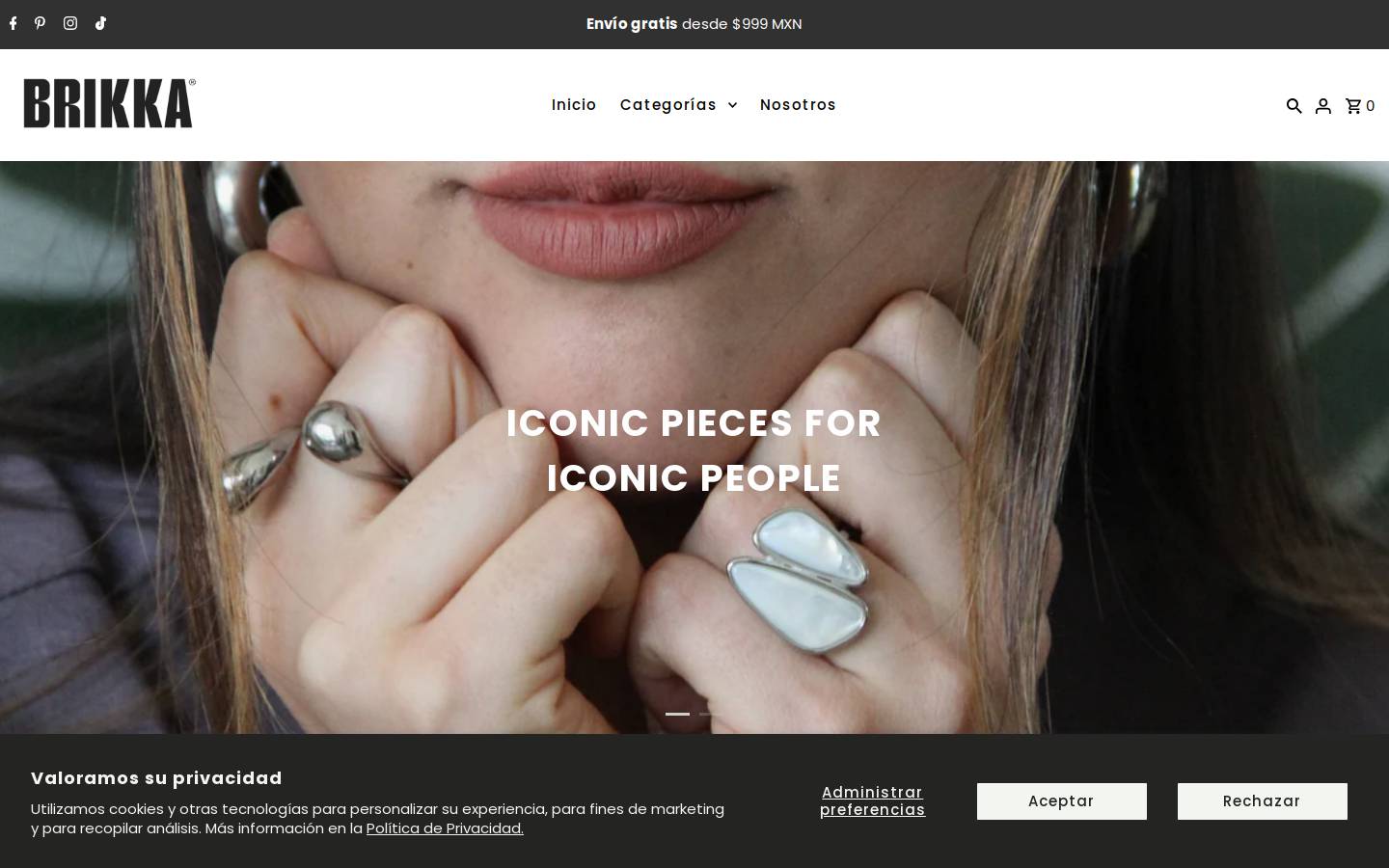 Brikka homepage screenshot