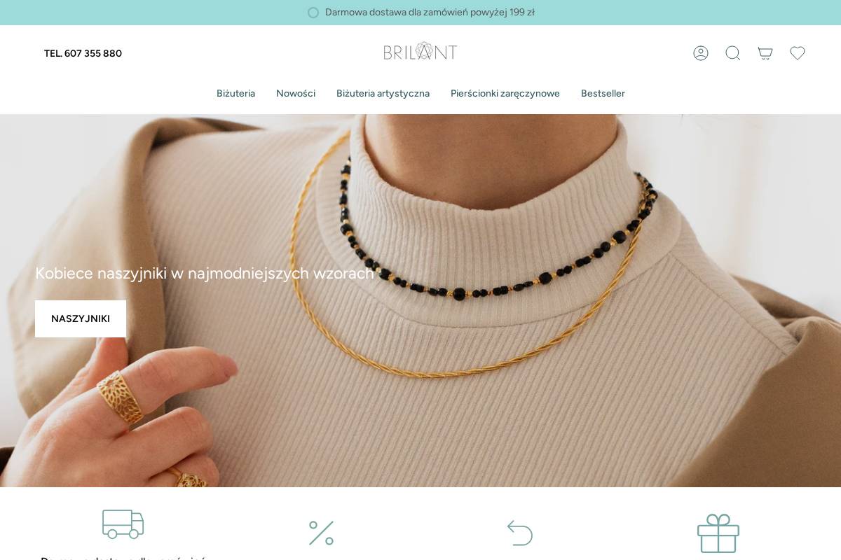 brilant.pl homepage screenshot
