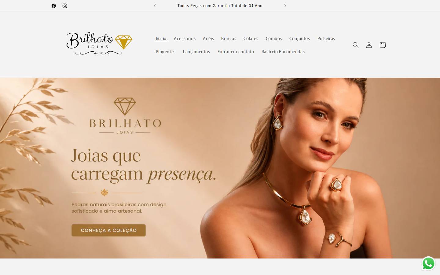 brilhato.com.br homepage screenshot