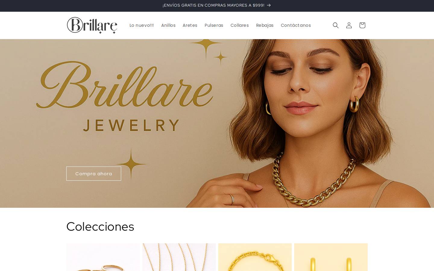 brillare.store homepage screenshot