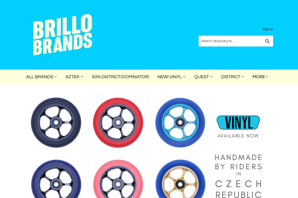 brillobrands.com homepage screenshot