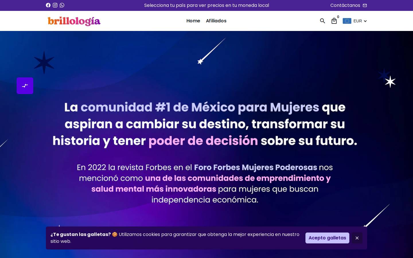 brillologia.com homepage screenshot