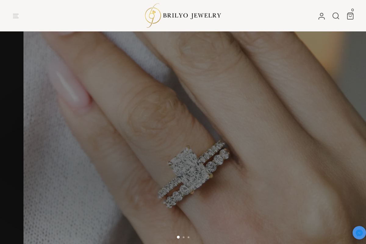 Brilyo Jewelry homepage screenshot