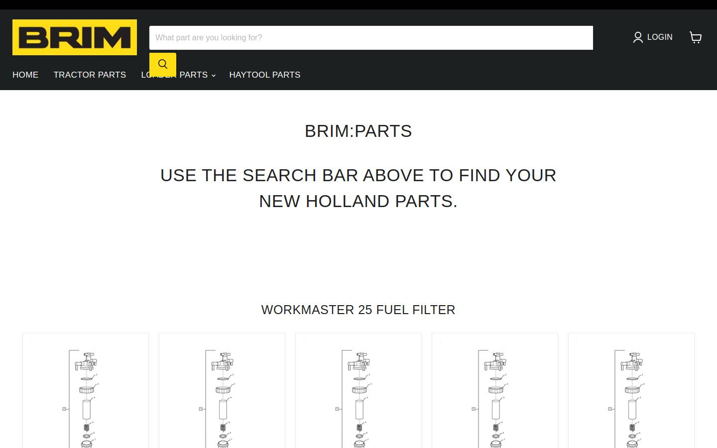 brimparts.com homepage screenshot