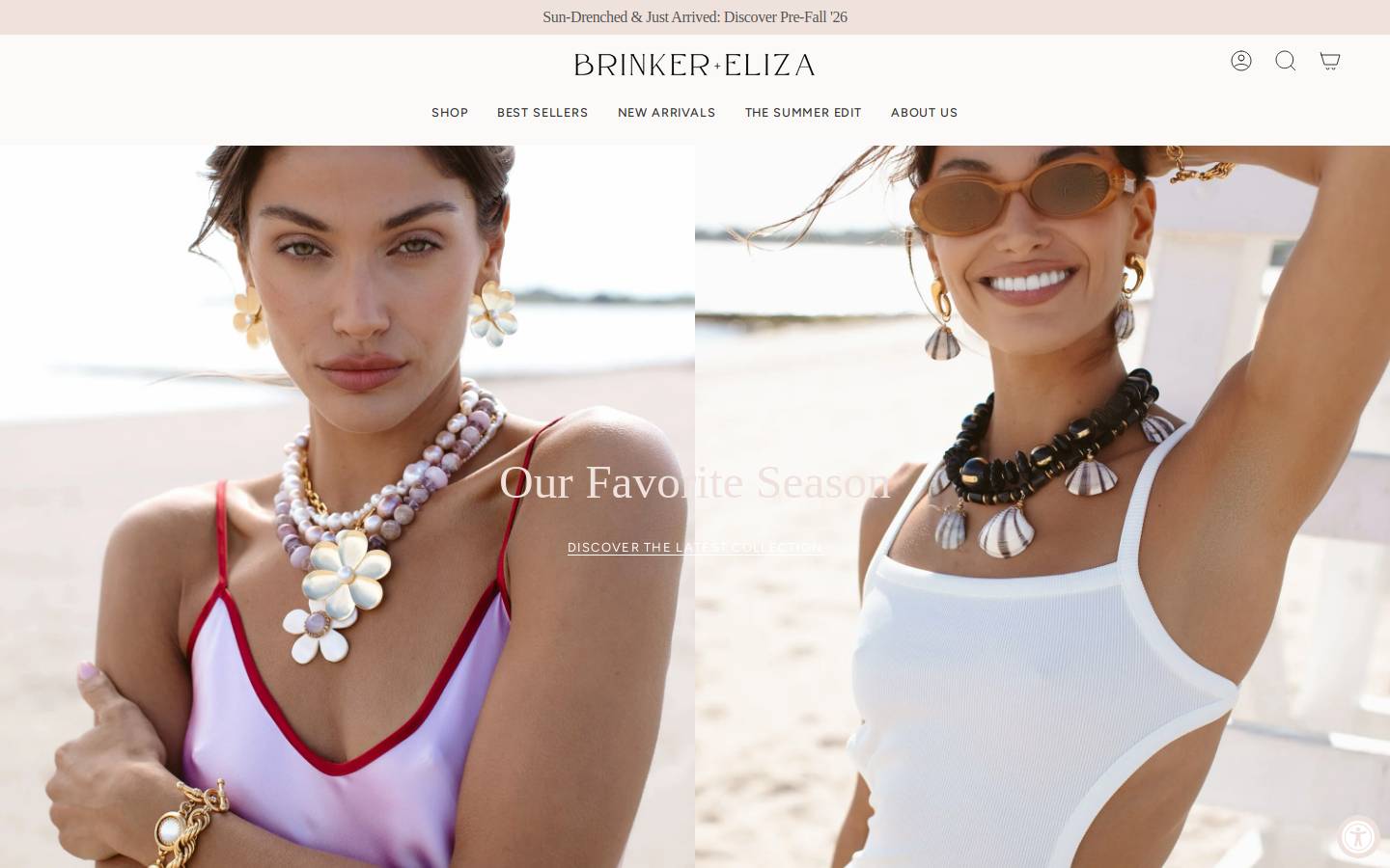 brinkerandeliza.com homepage screenshot
