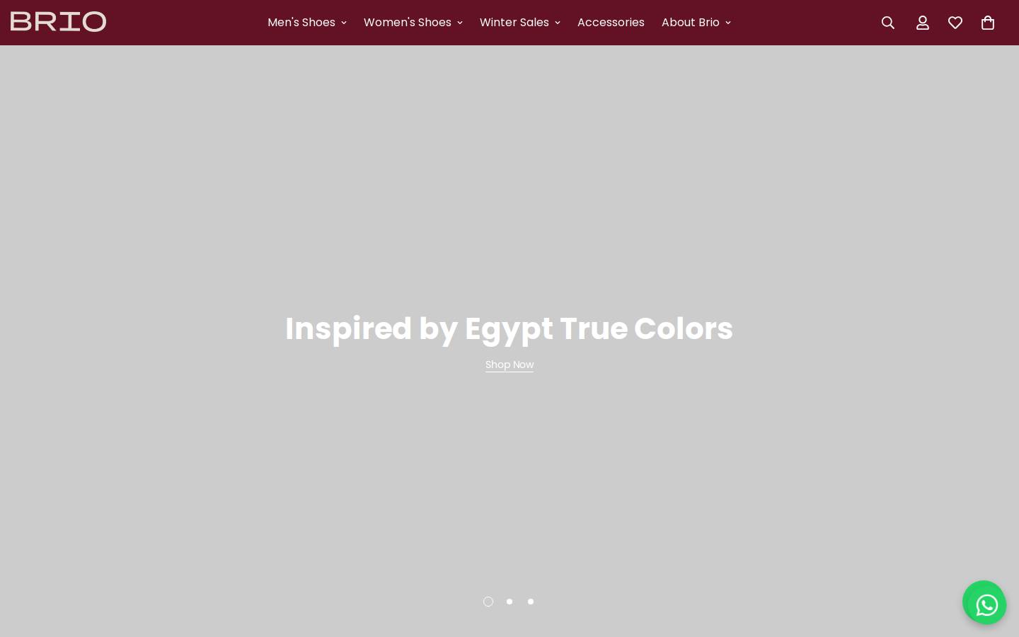 brioshoes.com homepage screenshot