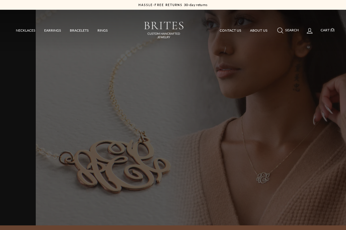Brites Jewelry homepage screenshot