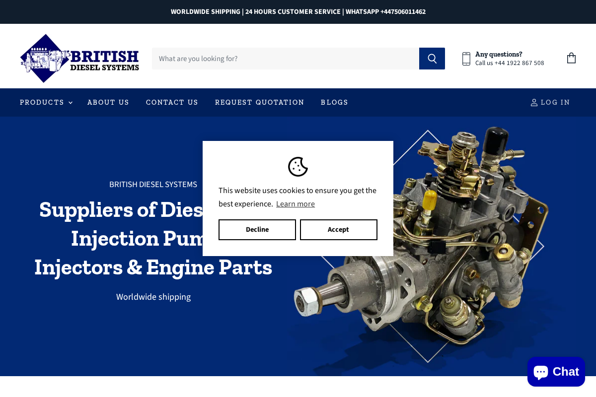 British Diesel Systems homepage screenshot