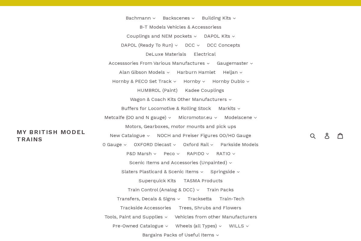 britishmodeltrains.ca homepage screenshot