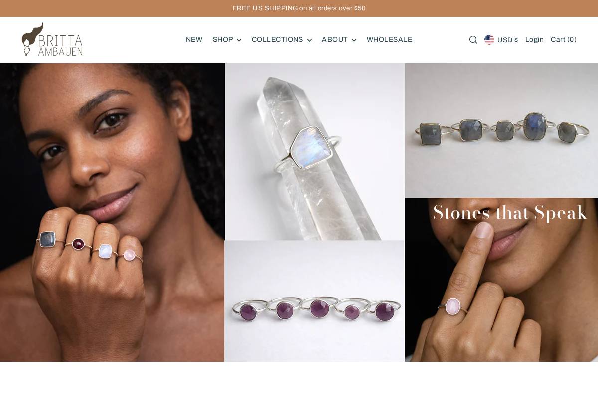 brittaambauen.com homepage screenshot