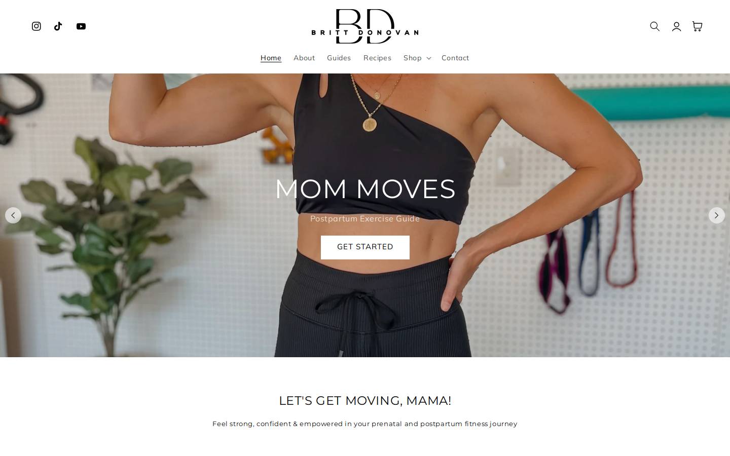 brittdonovan.com homepage screenshot