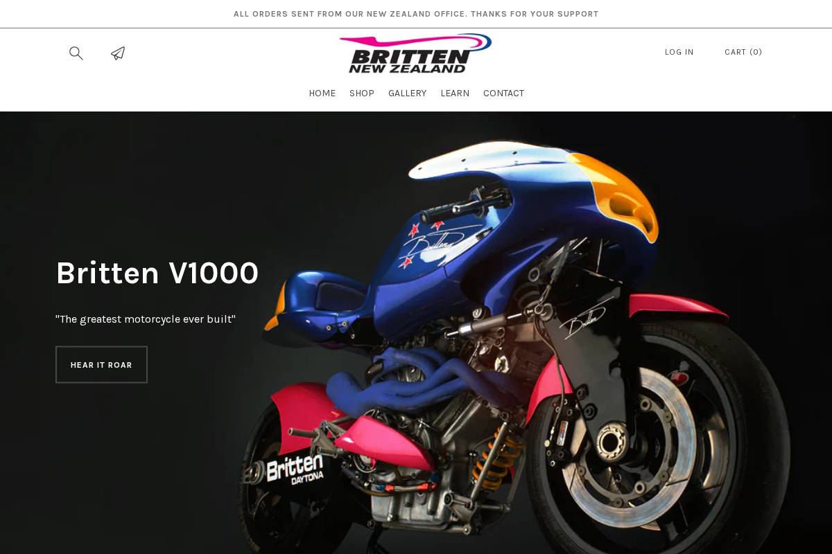britten.co.nz homepage screenshot