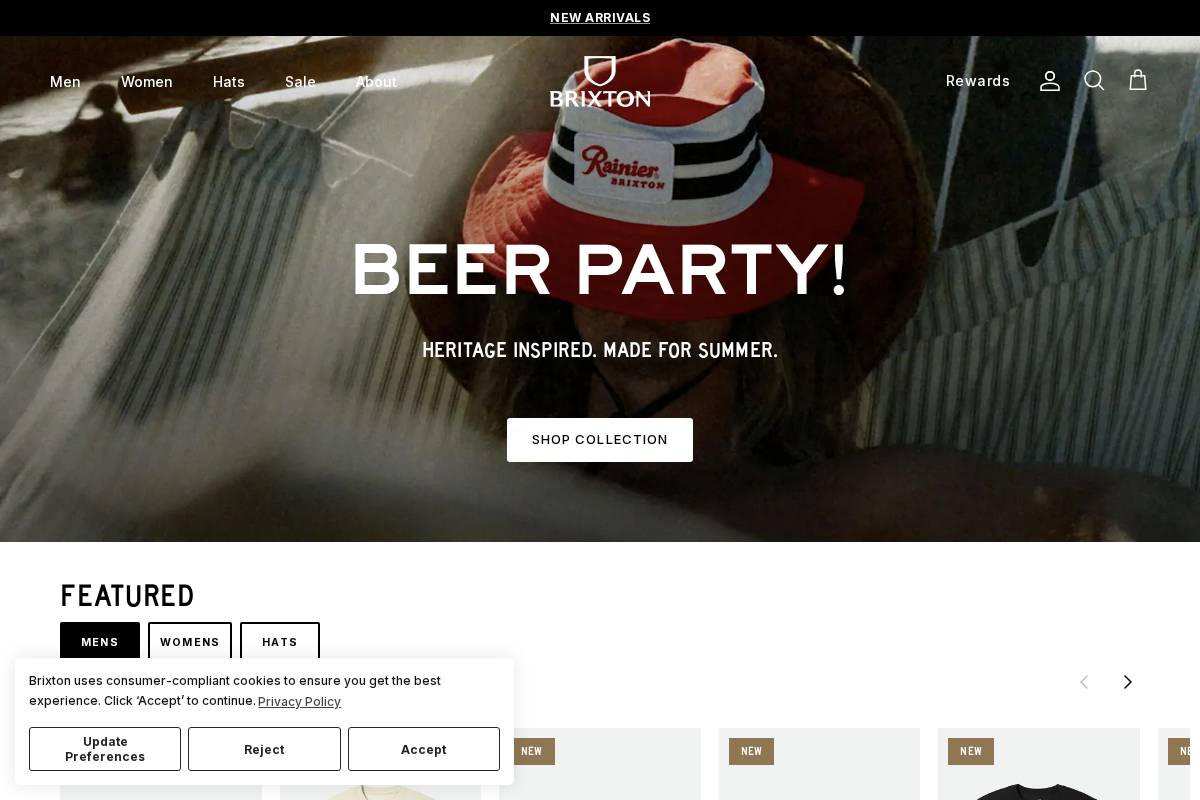 Brixton homepage screenshot