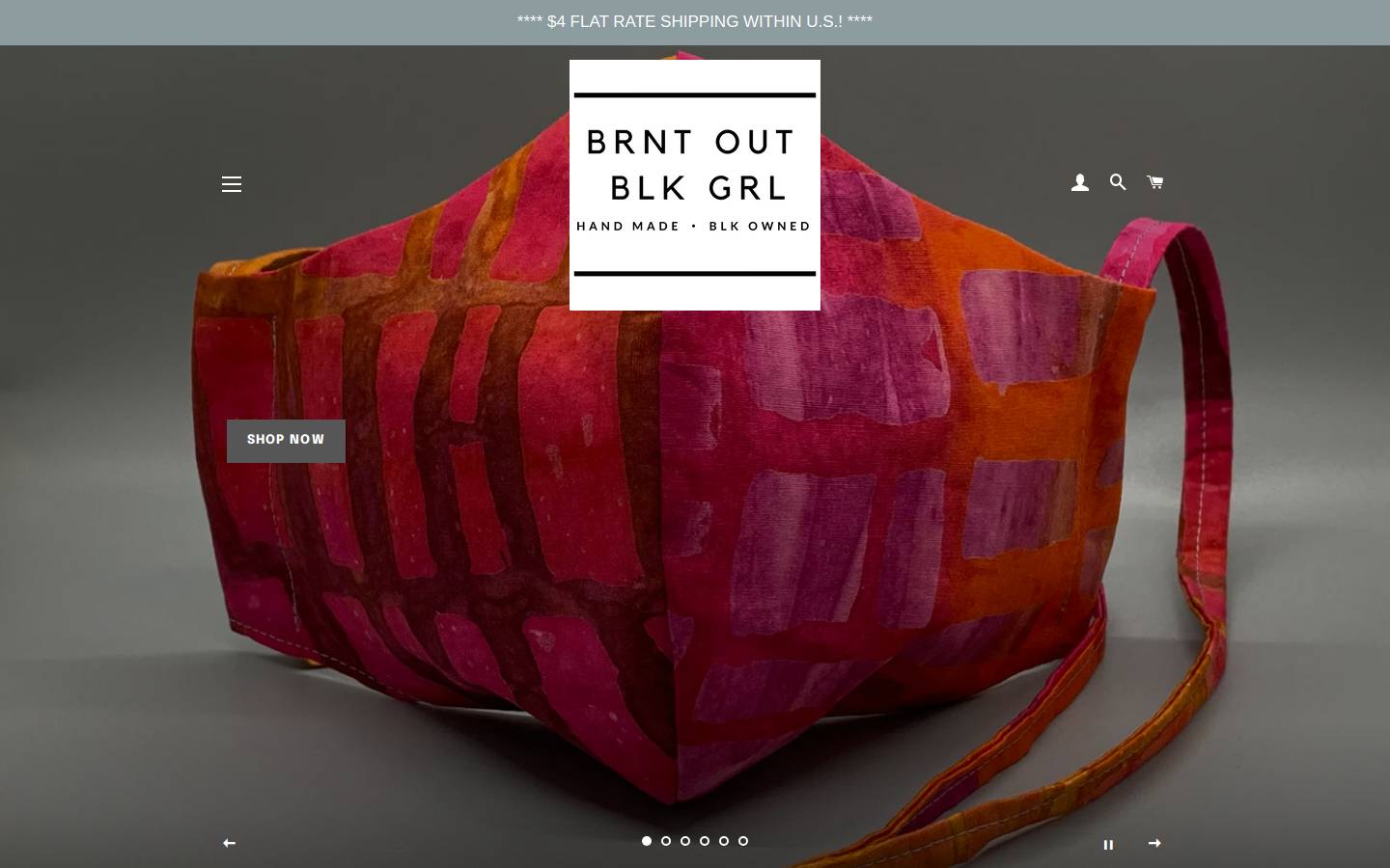 brntoutblkgrl.com homepage screenshot
