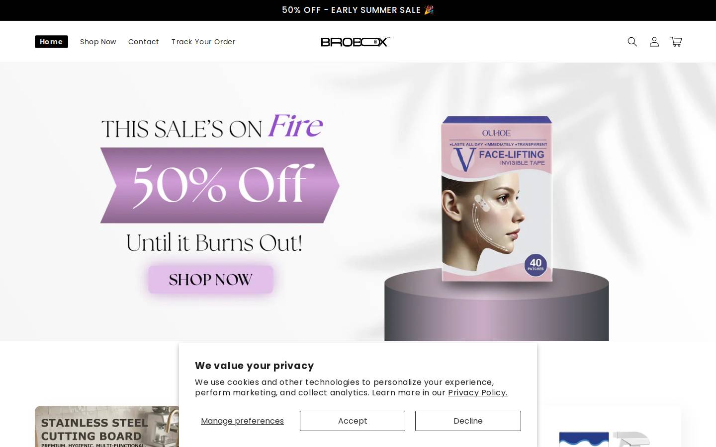 broboxllc.com homepage screenshot