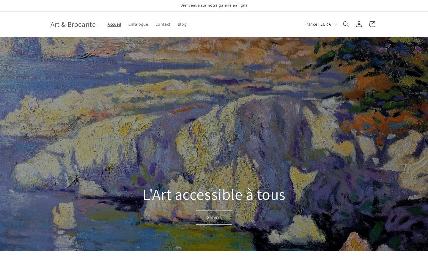 brocante-shop.com homepage screenshot