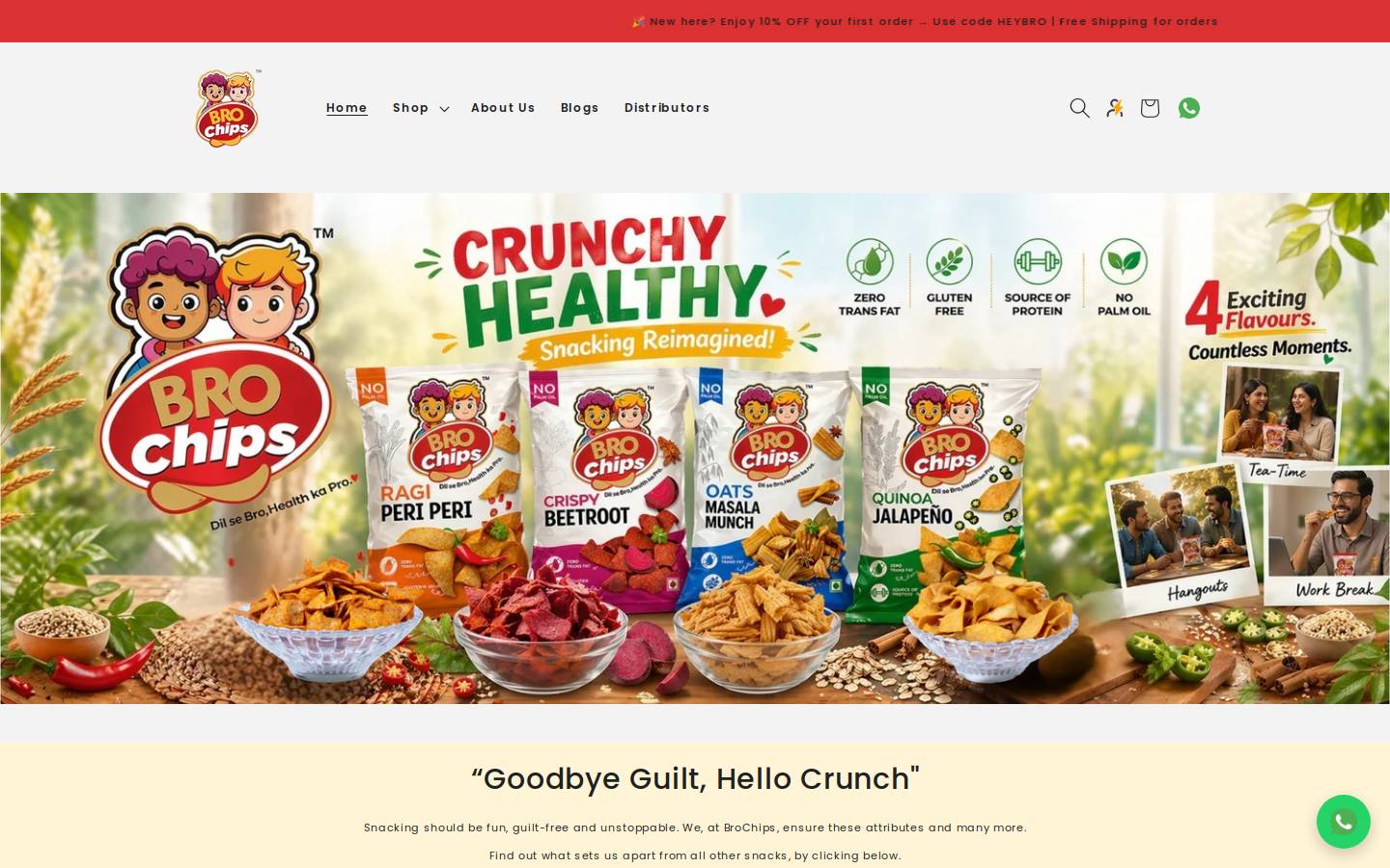 brochips.in homepage screenshot