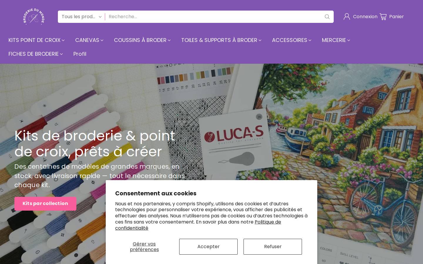 broderiedumonde.com homepage screenshot