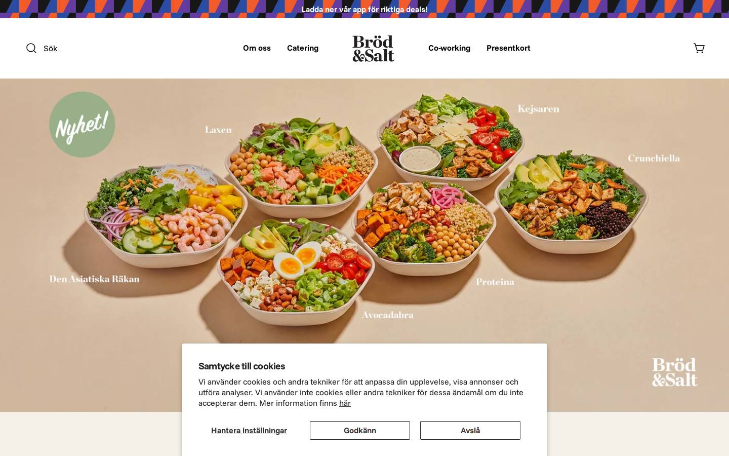 brodsalt.se homepage screenshot