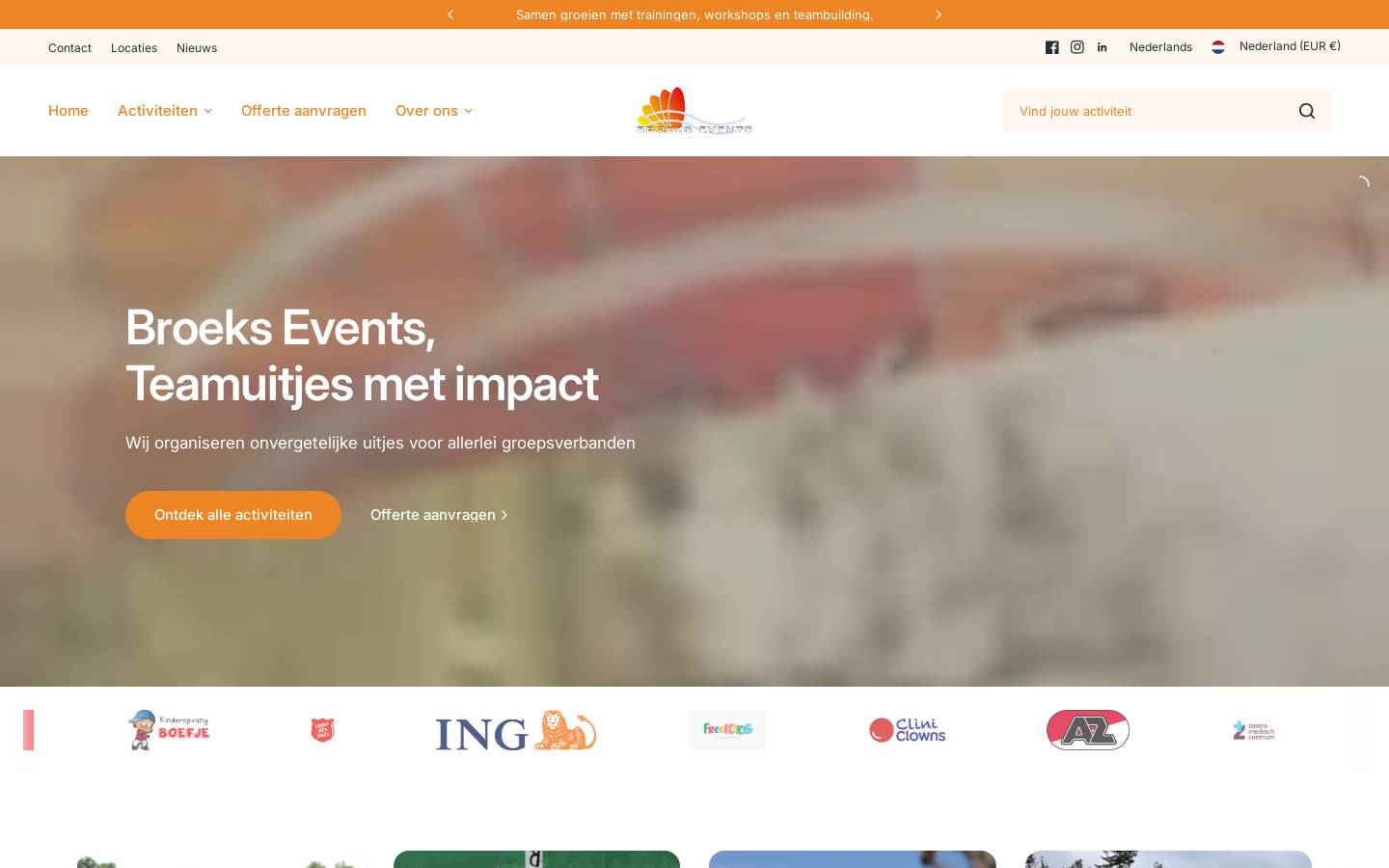 broeksevents.nl homepage screenshot