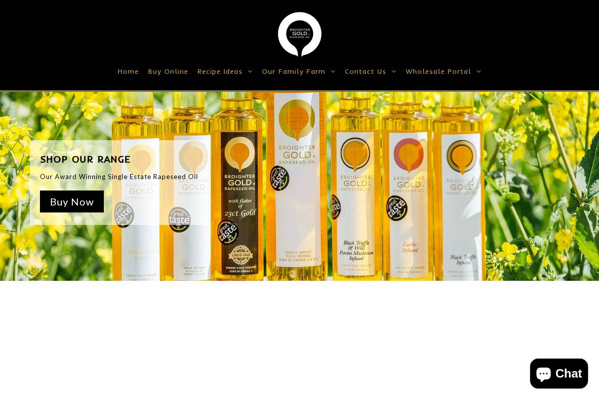 broightergold.co.uk homepage screenshot