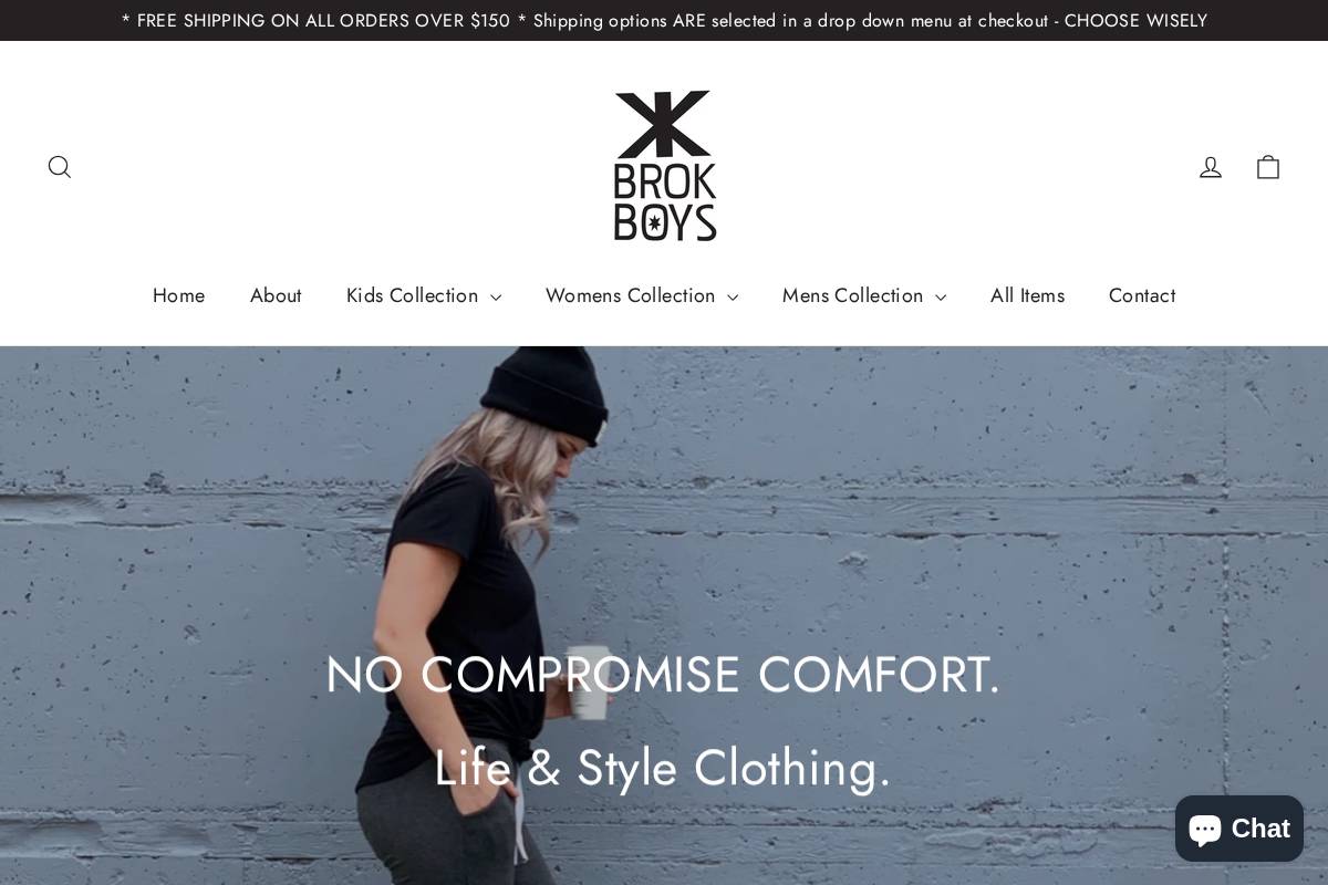 brokboys.com homepage screenshot