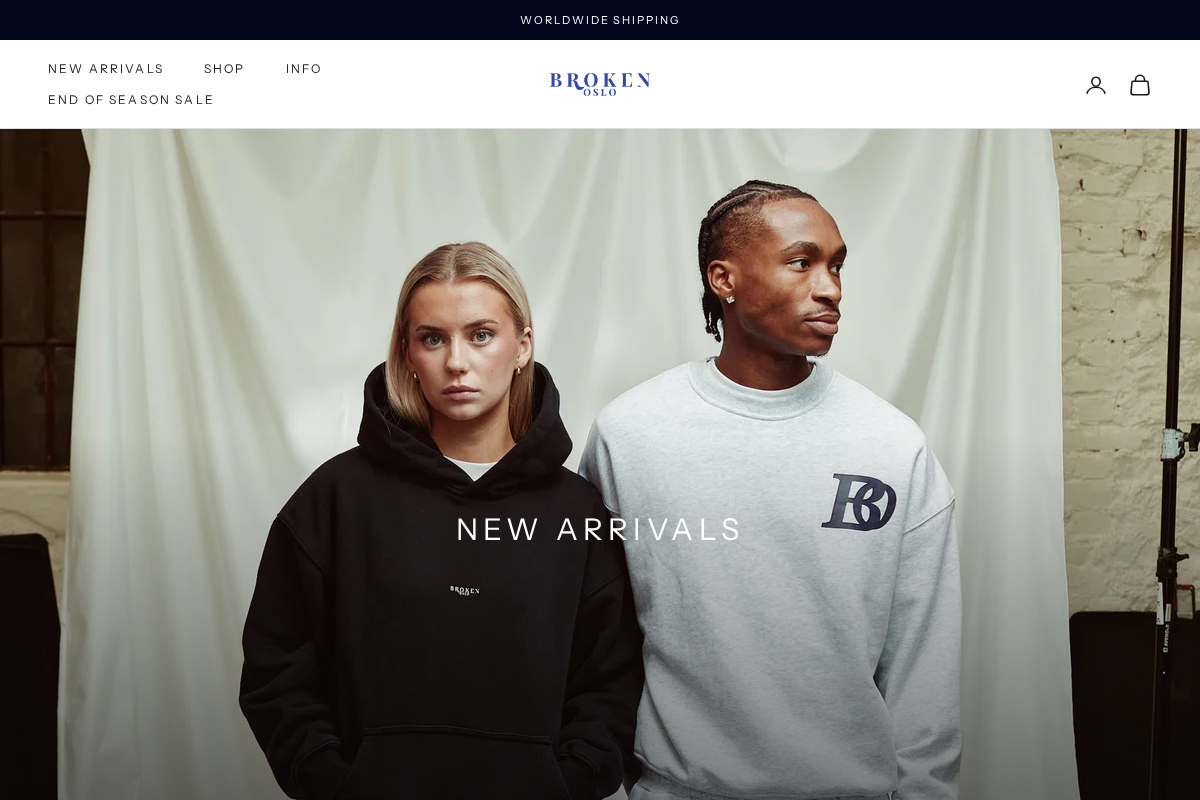 Brokenoslo homepage screenshot