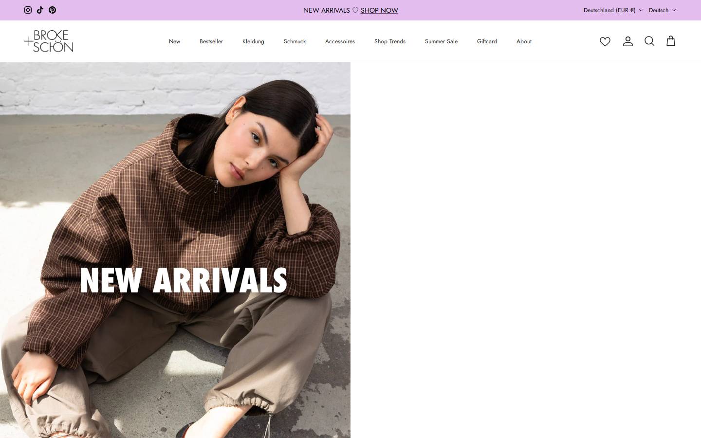 Broke+Schön homepage screenshot