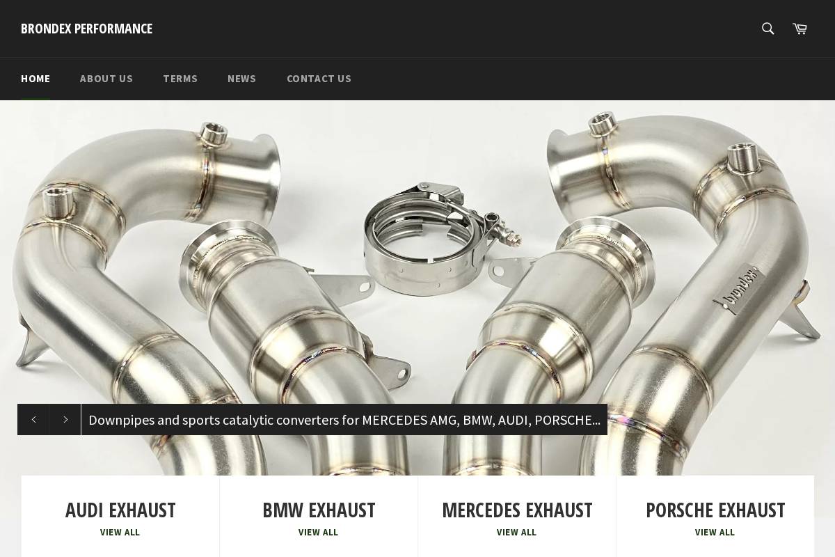 brondexshop.com homepage screenshot