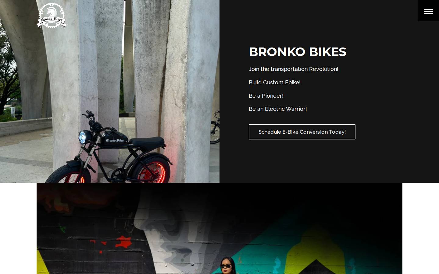 bronkobikes.com homepage screenshot