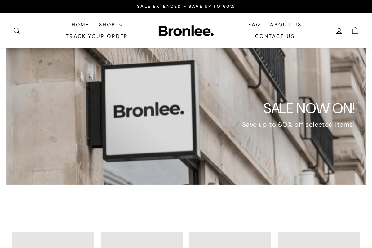 Bronlee homepage screenshot