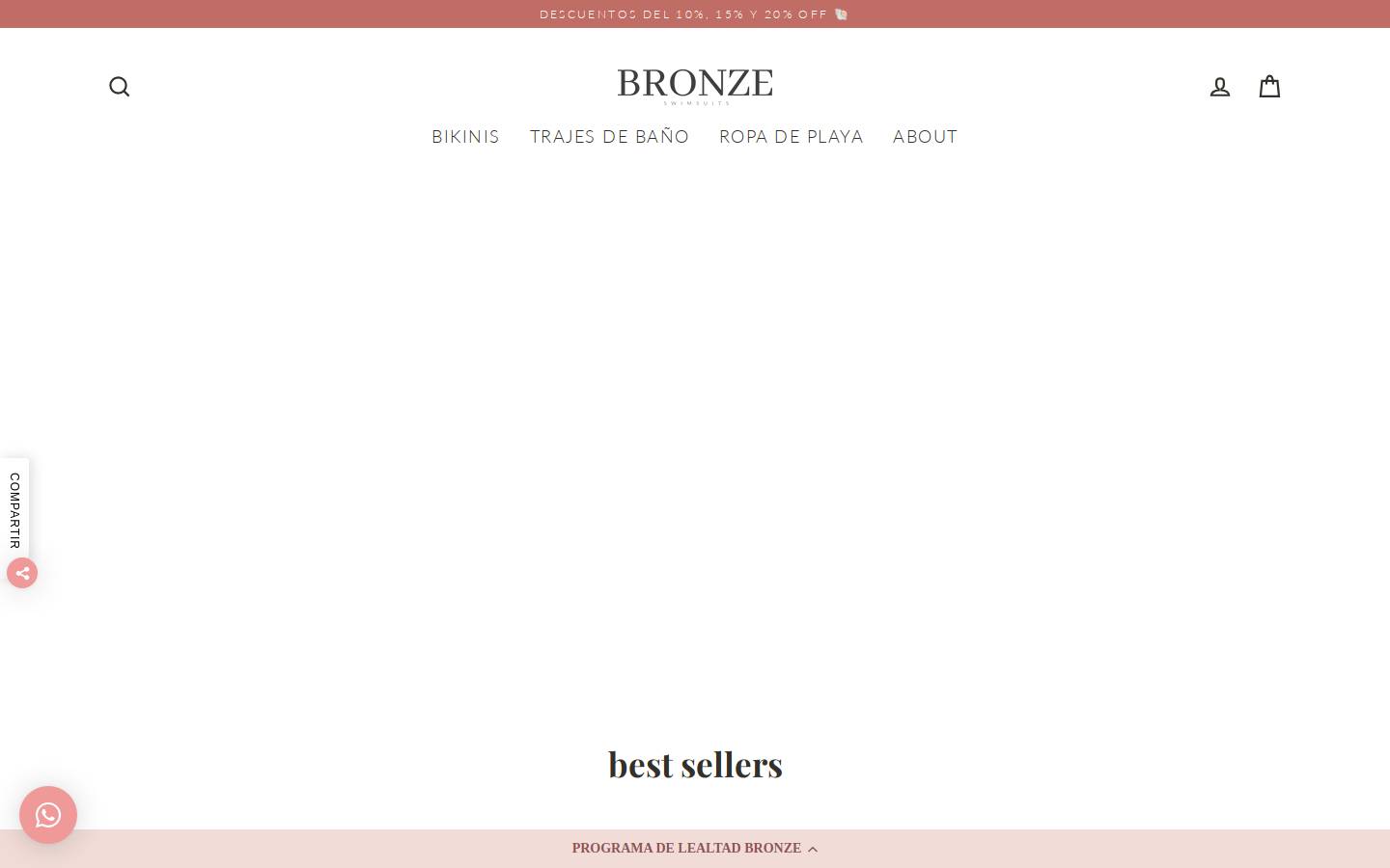 bronze.com.mx homepage screenshot