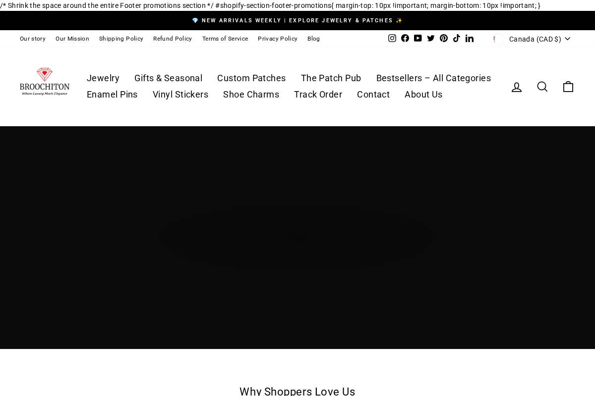 broochiton.com homepage screenshot