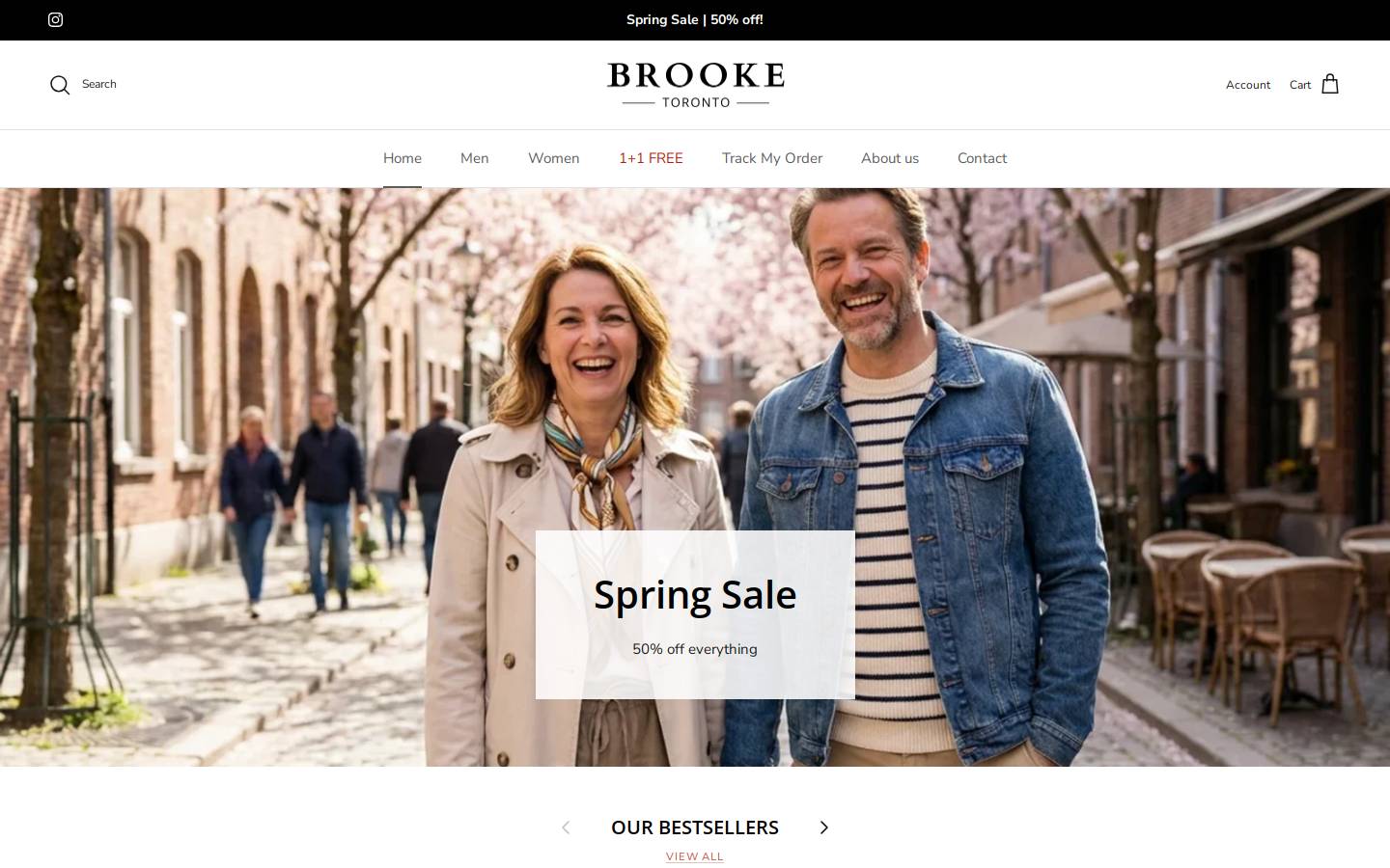 Brooke Toronto homepage screenshot