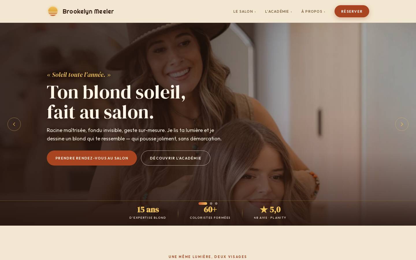 Brookelynmeeler homepage screenshot