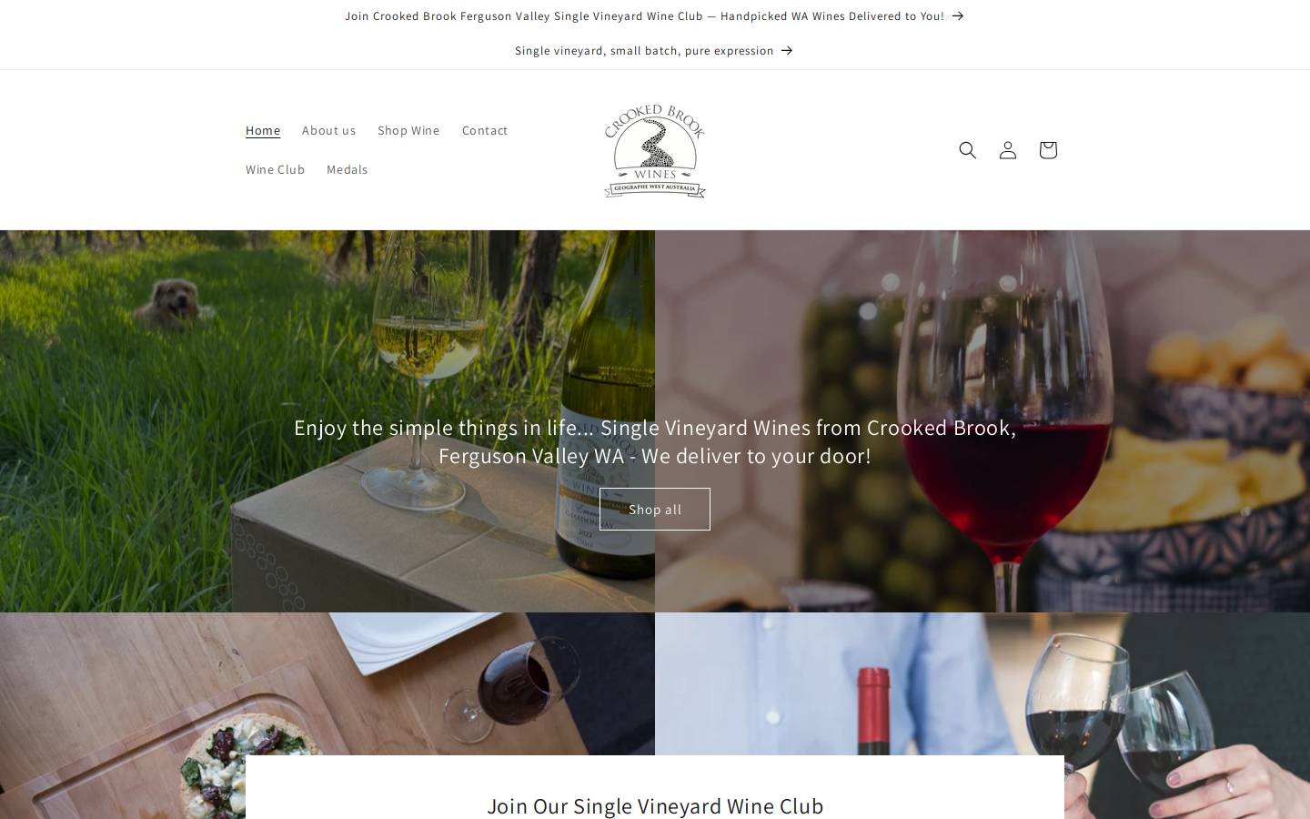 brookestatewines.com homepage screenshot