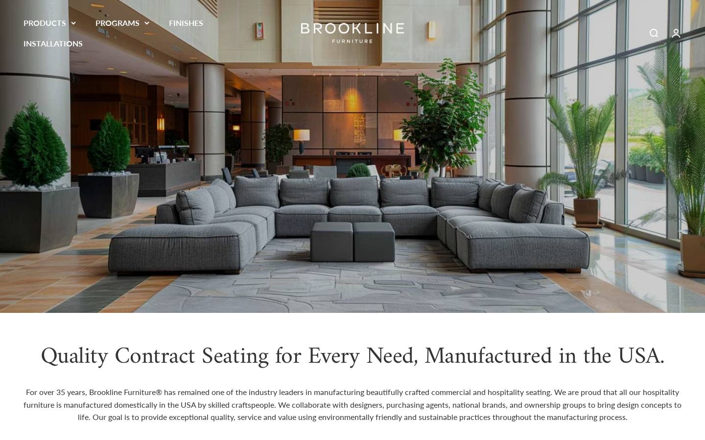 brooklinefurniture.com homepage screenshot