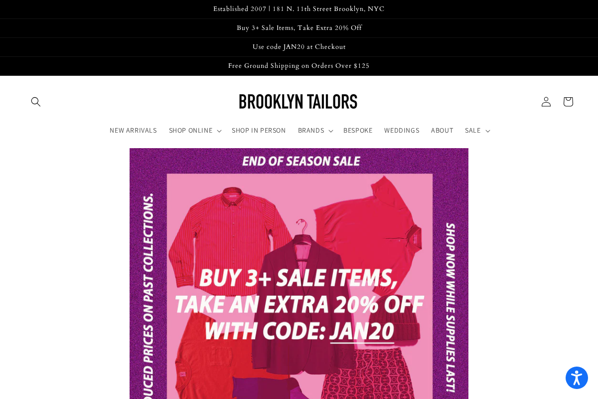 brooklyn-tailors.com homepage screenshot
