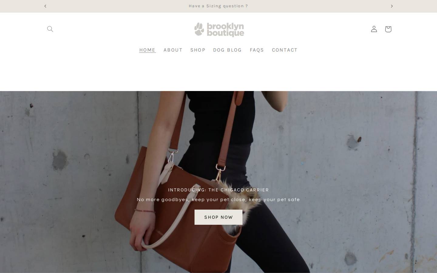 brooklynboutique.com.au homepage screenshot