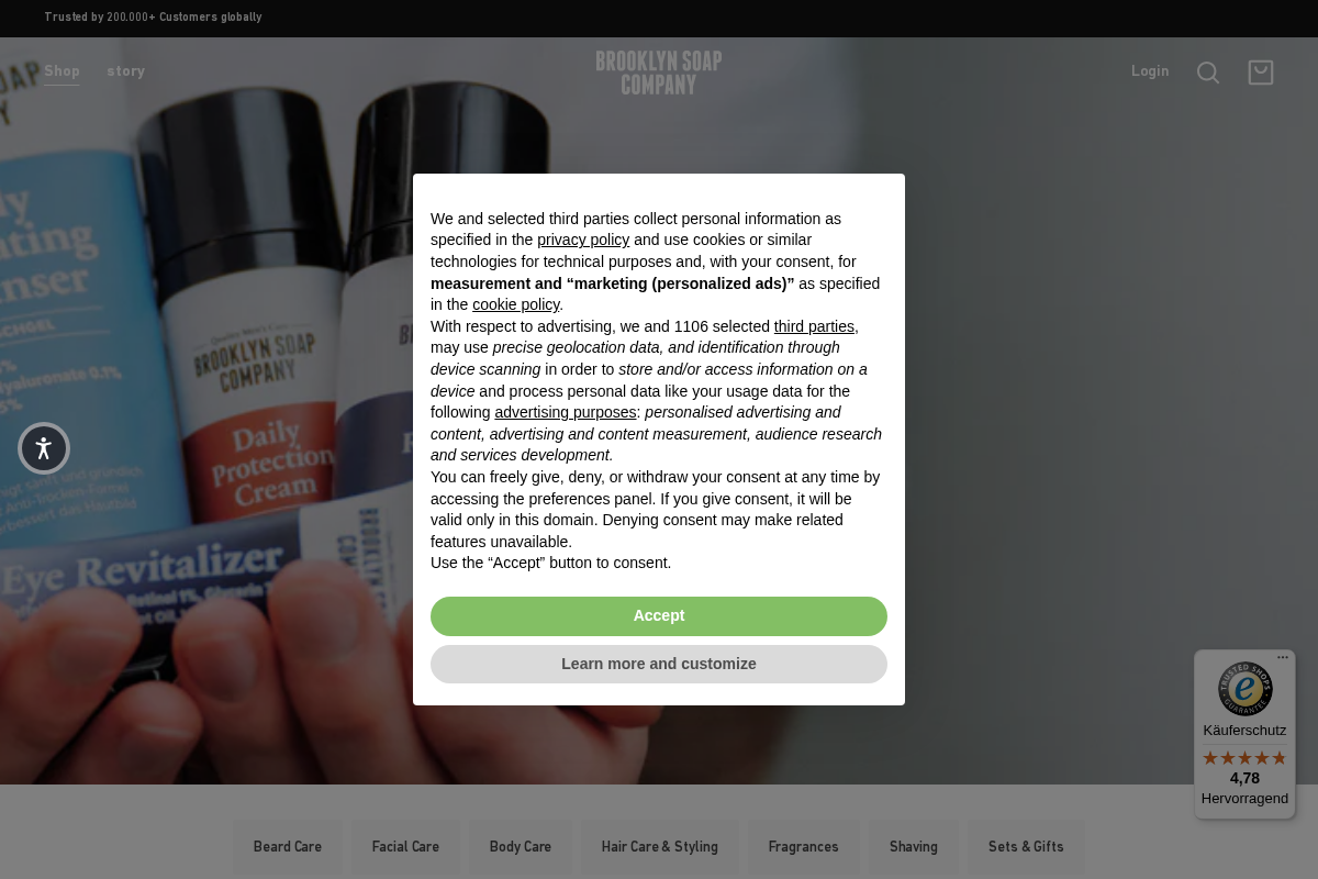 brooklynsoap.co homepage screenshot